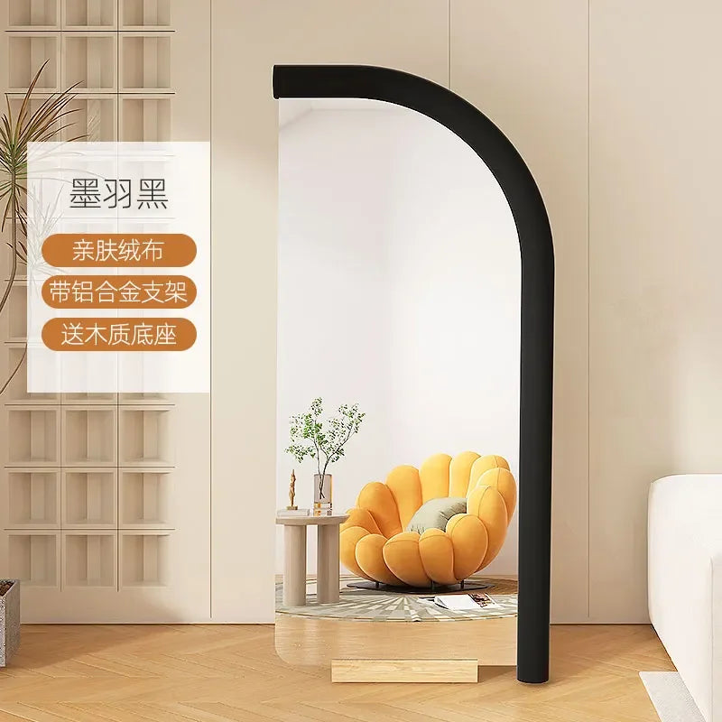 Luxury asymmetrical design wall mirror for interior decoration - 180x80cm2