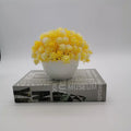 Artificial plant hortensia for interior and exterior decoration - Yellow
