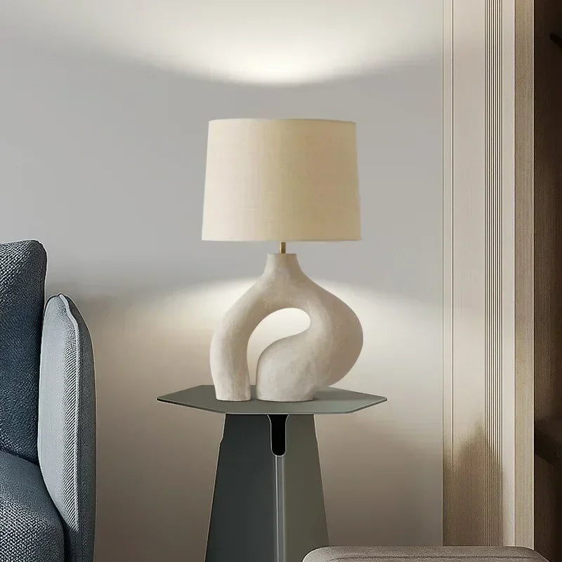 Modern desk lamp in fabric for Nordic interior decoration - view 2