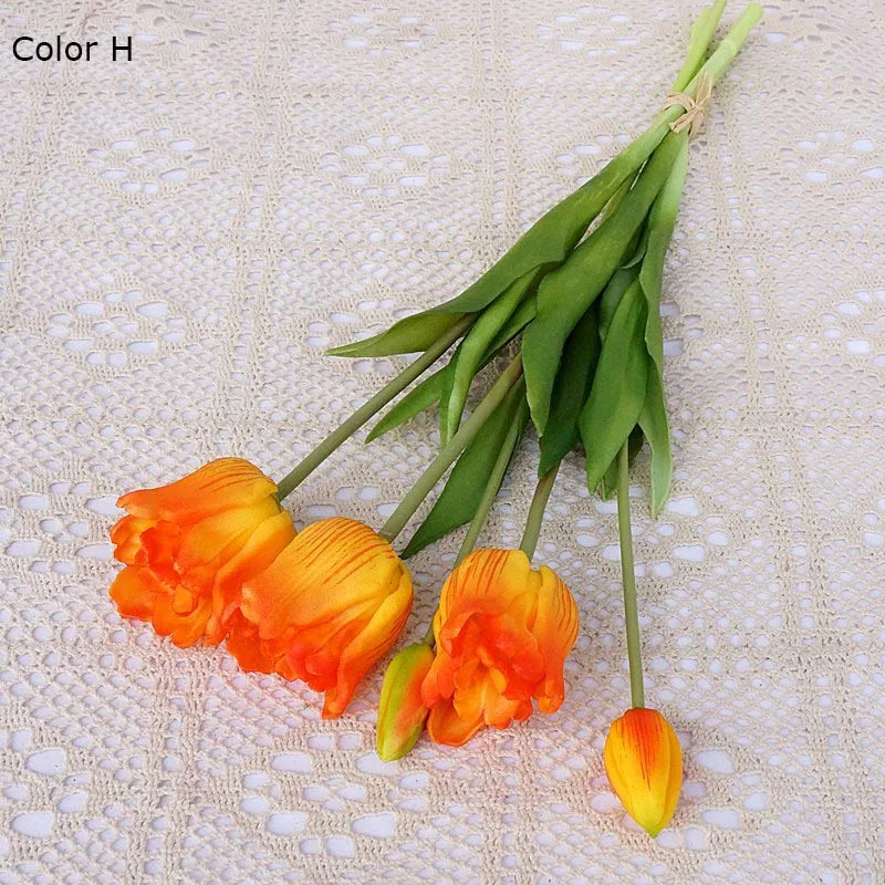 Large baroque silicone tulips luxury decoration for events - view 5