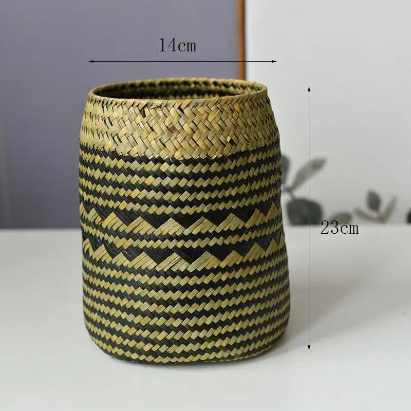 Hand woven basket for flowers and decorative plants - Style B Small