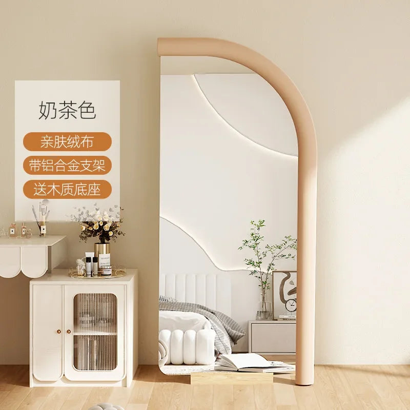 Luxury asymmetrical design wall mirror for interior decoration - 160x60cm
