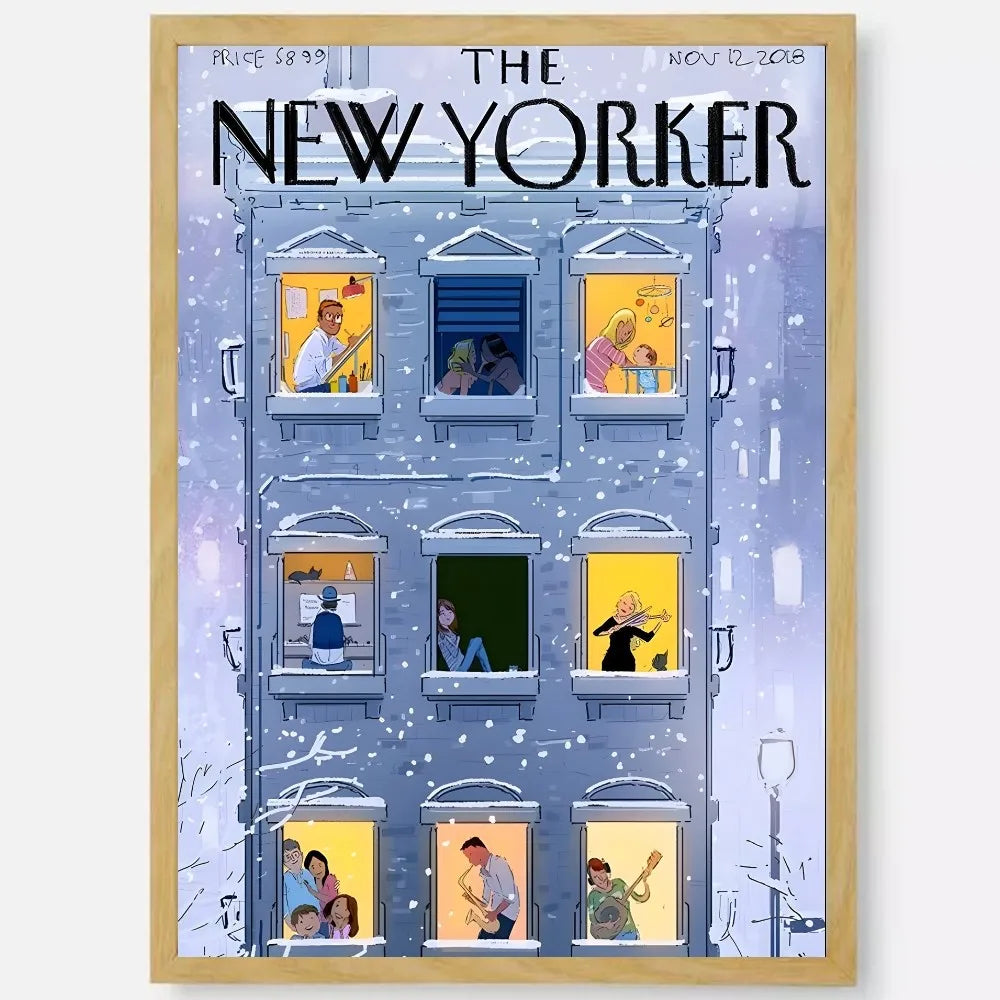 Vibrant New Yorker Wall Poster Waterproof Sticker - Z19 / 40X50cm No Frame
