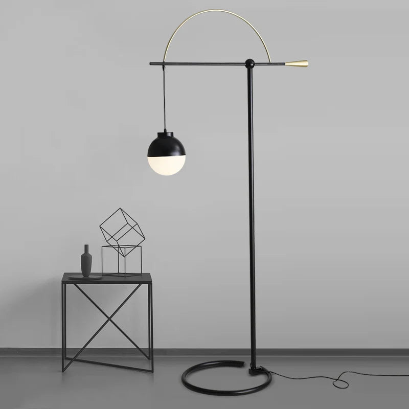 Creative fishing floor light for interior - view 4