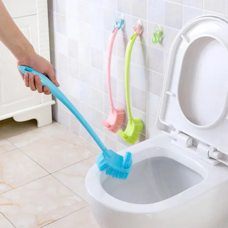 Long handle plastic cleaning brush for hard corners - view 4
