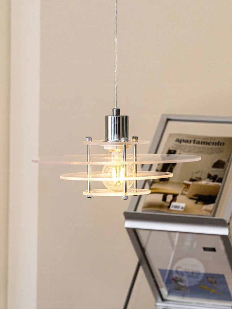 Acrylic led pendant light for restaurants and shops - view 2