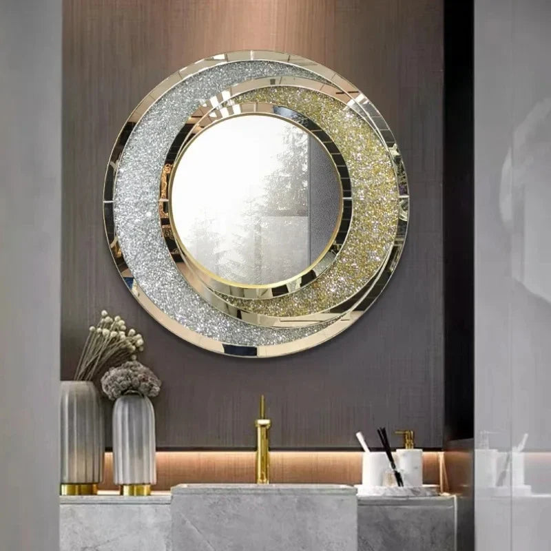Decorative round decorative mirrors creative Nordic luxury art for home decoration - view 5