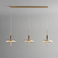 Modern glass pendant light with decorative led lighting