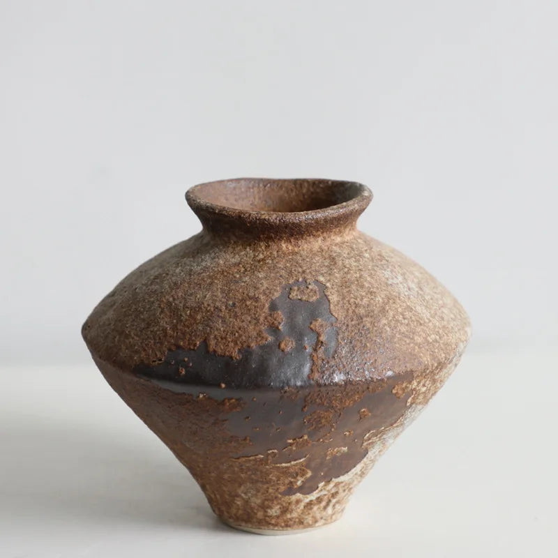 Retro And Nostalgic Handmade Ceramic Vases, Homestay Hotels, Zen Inspired Flower Arrangements, New Chinese Style Decorations - C