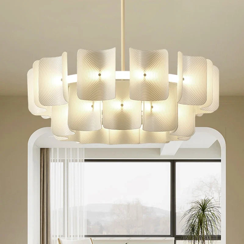 Newly designed LED chandelier, fingerprint chandelier, luxurious living room, bedroom, villa, hotel lobby, bright acrylic chande - view 2