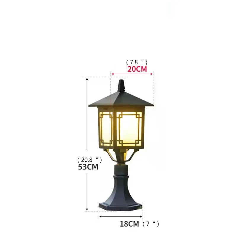 Led outdoor lamp for garden and courtyard - W  H53CM Electric