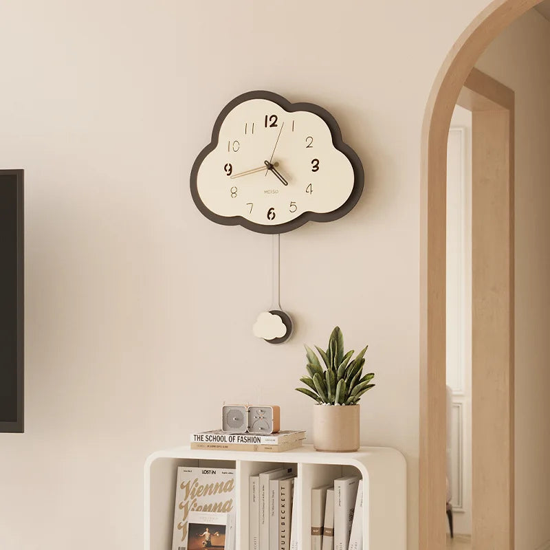 Creative retro cloud clock simple and light decoration - view 5