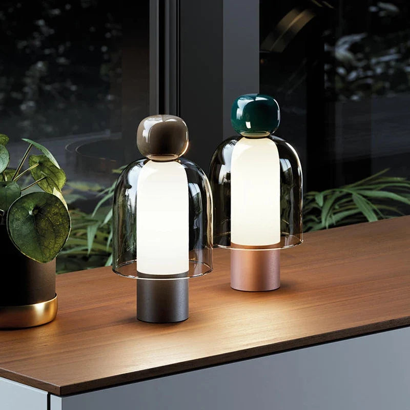 Modern stand lamp with usb loading and minimalist design