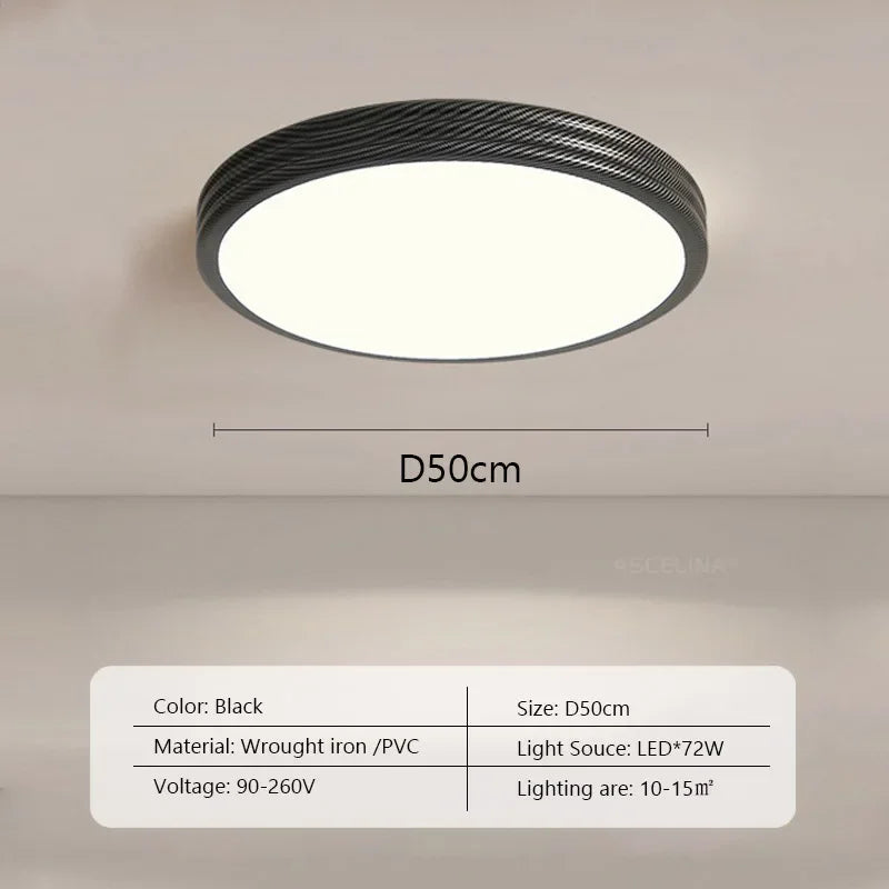 Nordic LED ceiling lamp medieval design for interior decoration - B50CM / Adjustable Brightness