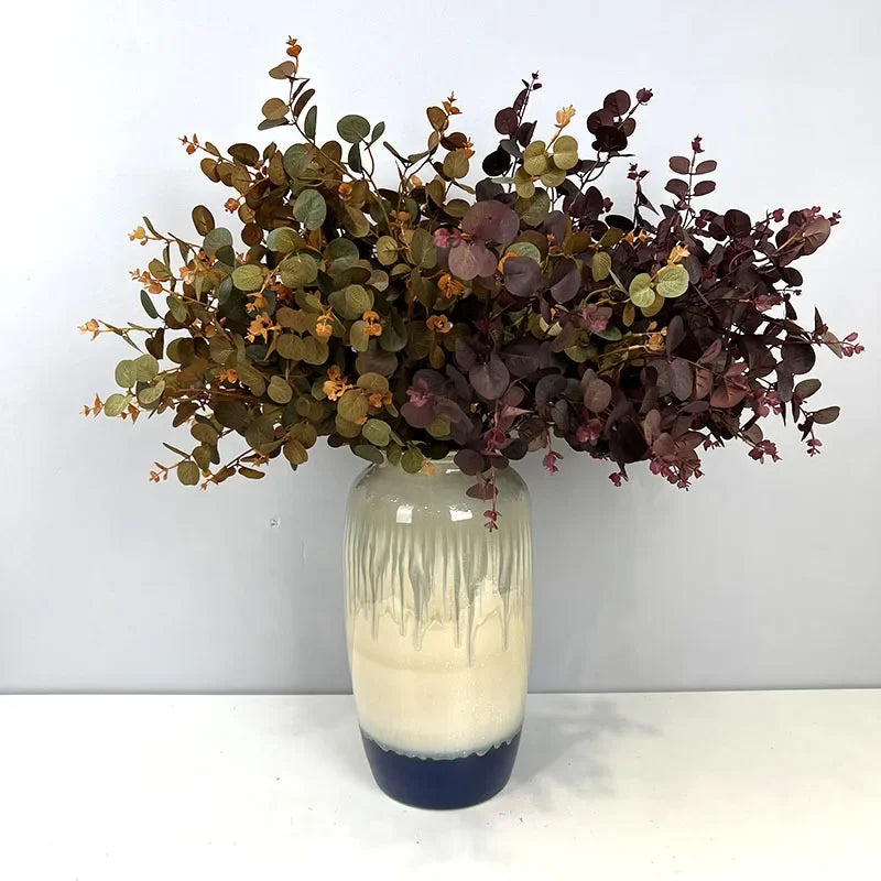 Set of 2 artificial silk leaves for floral decoration - view 3