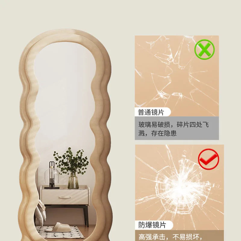 Mirror standing design Nordic aesthetic for modern decoration - view 5