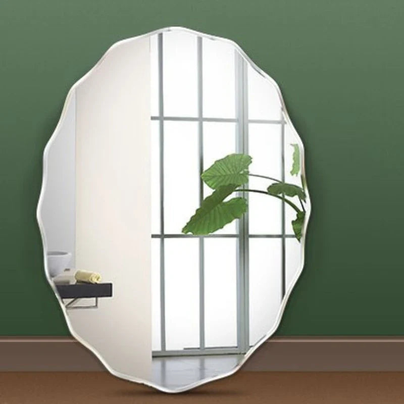 Decorative mirror in macrame oval for interior decoration - view 5