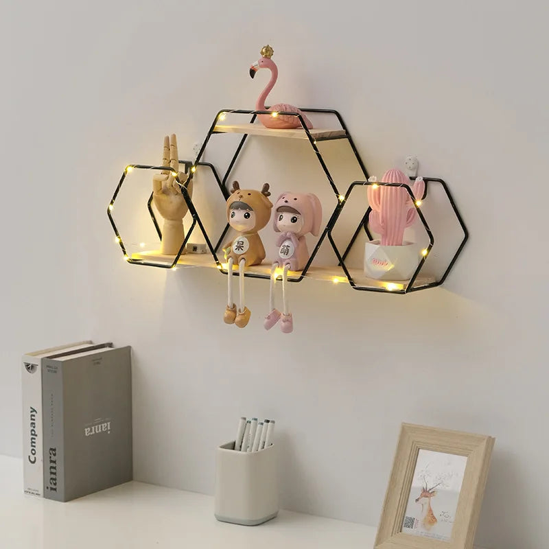 Creative wall shelf in iron for hanging cosmetic storage - view 5