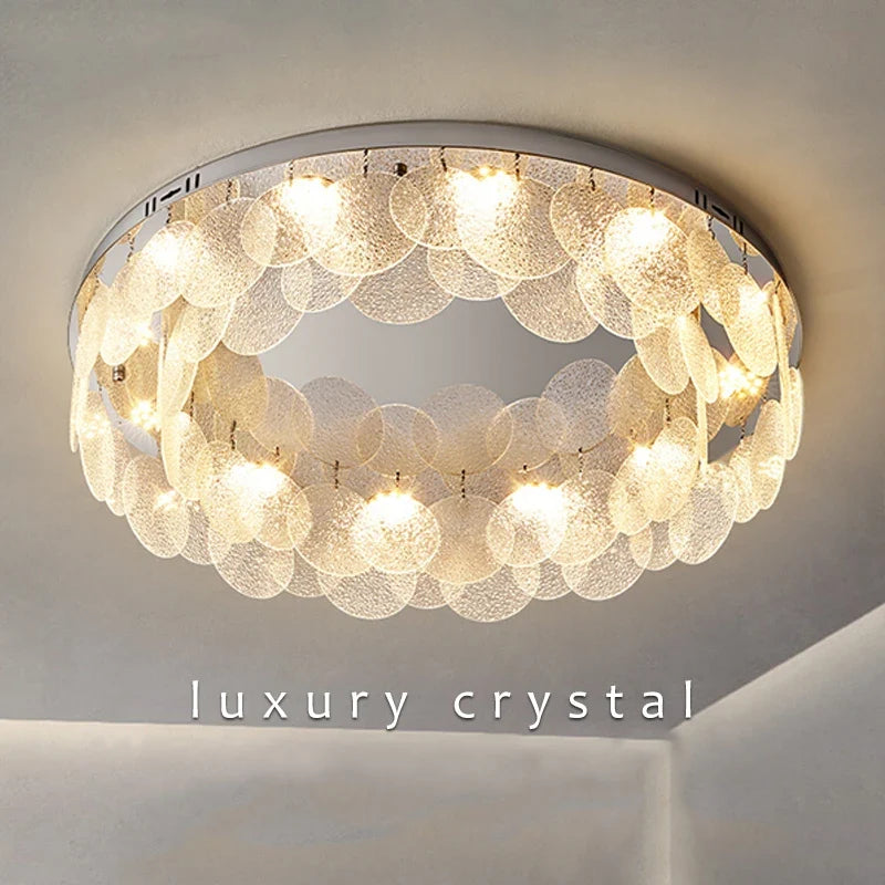 LED glass ceiling lamp for interior decoration - view 4