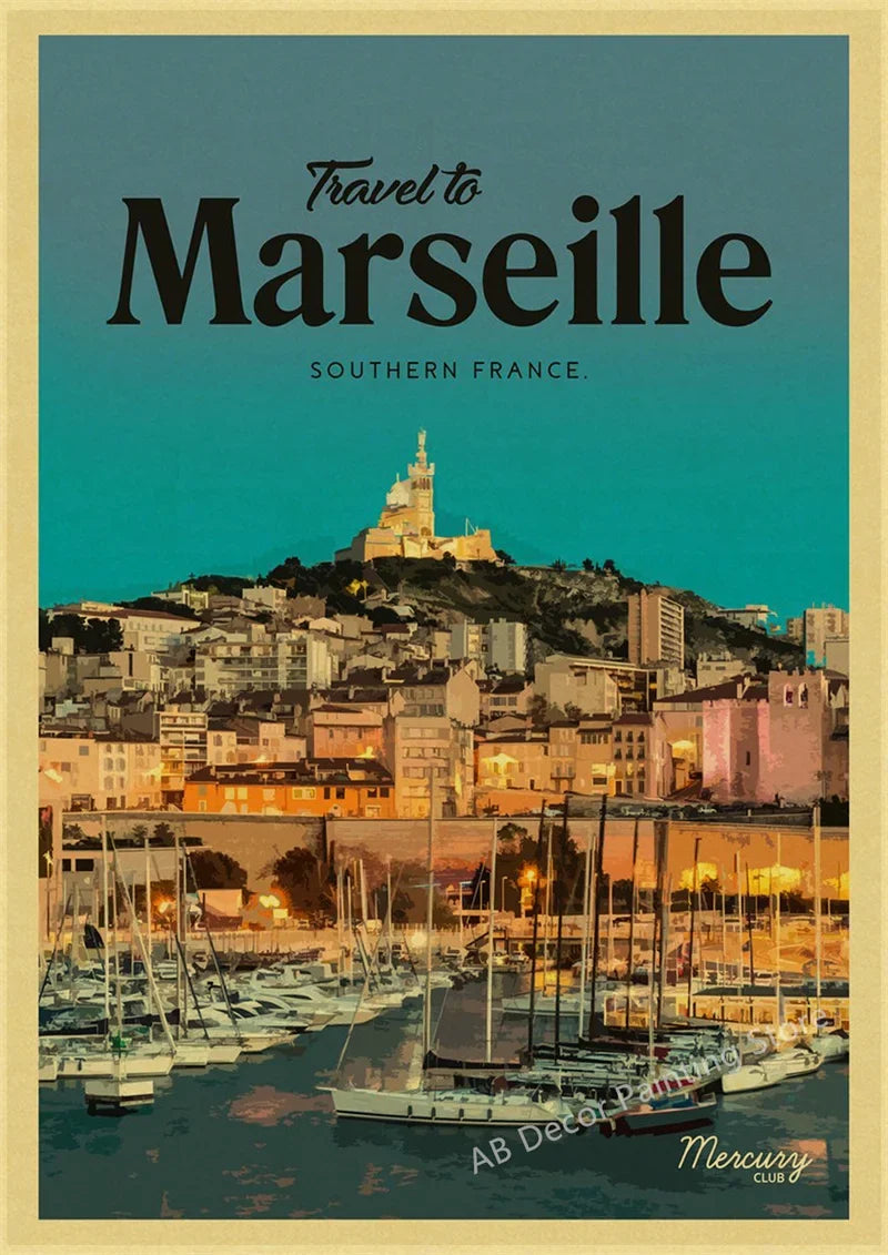Vintage Travel Poster Wall Art for Tourism, Design 29 - 29 / A3 16.5 x 11.8 inches