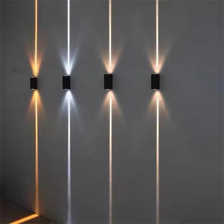 Modern waterproof outdoor led wall sconce in aluminium - view 6