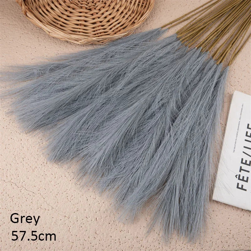 10 artificial flowers for bohemian decoration and wedding - Gray / 10 Pieces