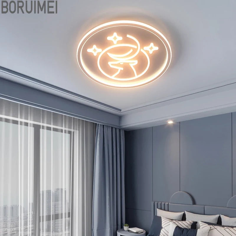 LED round ceiling lamp for modern and elegant interior lighting