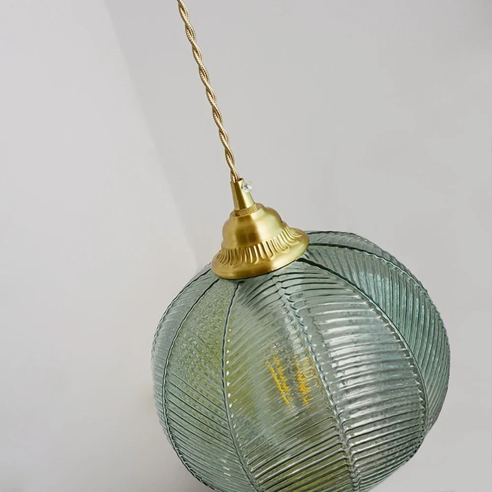 Modern led glass pendant light for contemporary interior - view 2