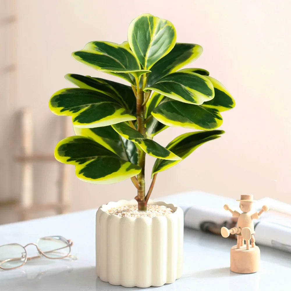 Artificial ficus tree with heart leaves for interior and exterior decoration - view 4