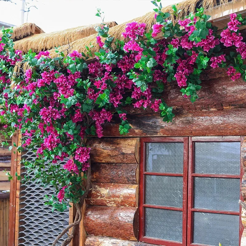 Artificial flowers vines plums for decoration party and festival - view 3
