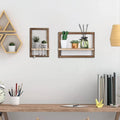 Geometrical floating shelves for interior decoration