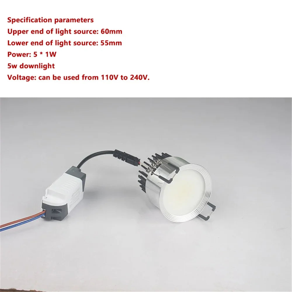 European style wick spot for interior lighting - Spot encastrable 5 W / Warm Light