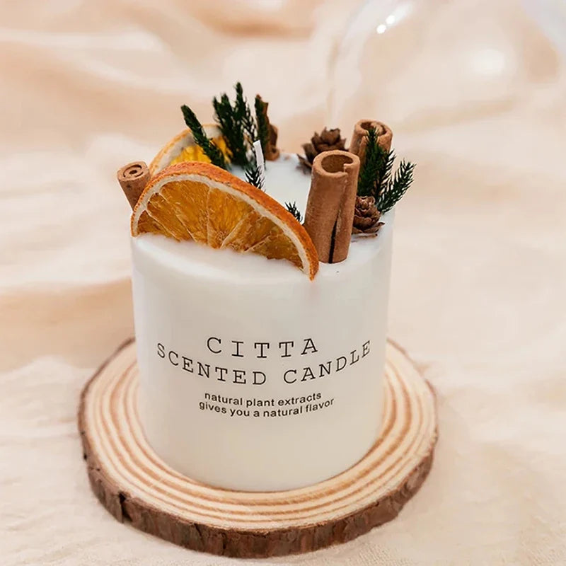 Forest Series Scented Soy Candle with Wooden Holder, 4 Fragrances, Aromatherapy Candles for Home Meditation Decoration, 285g - view 5
