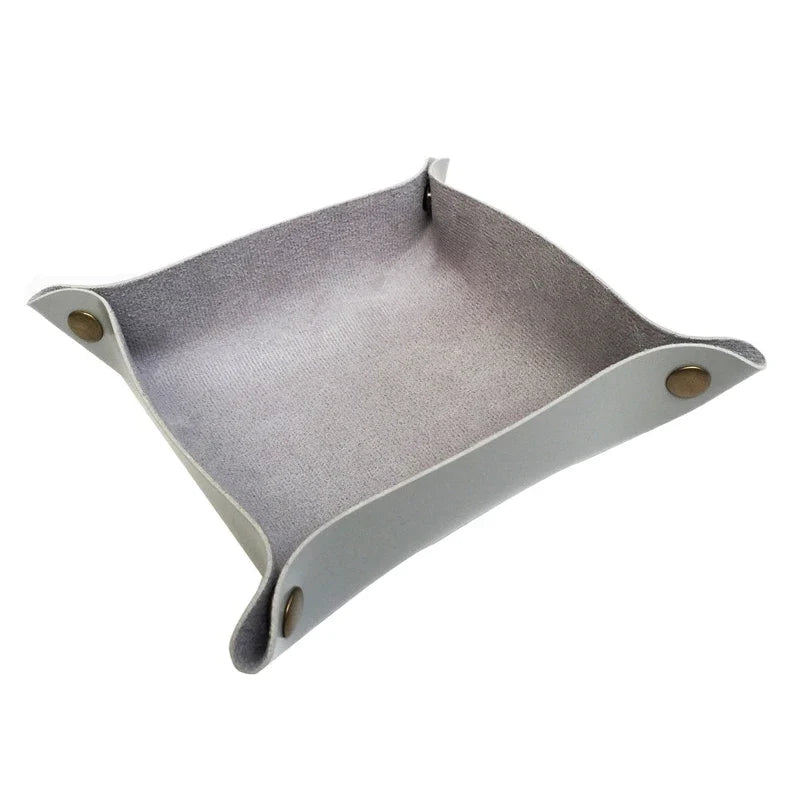 Decorative storage tray for jewelry and accessories - Gray S 20 x 20 cm