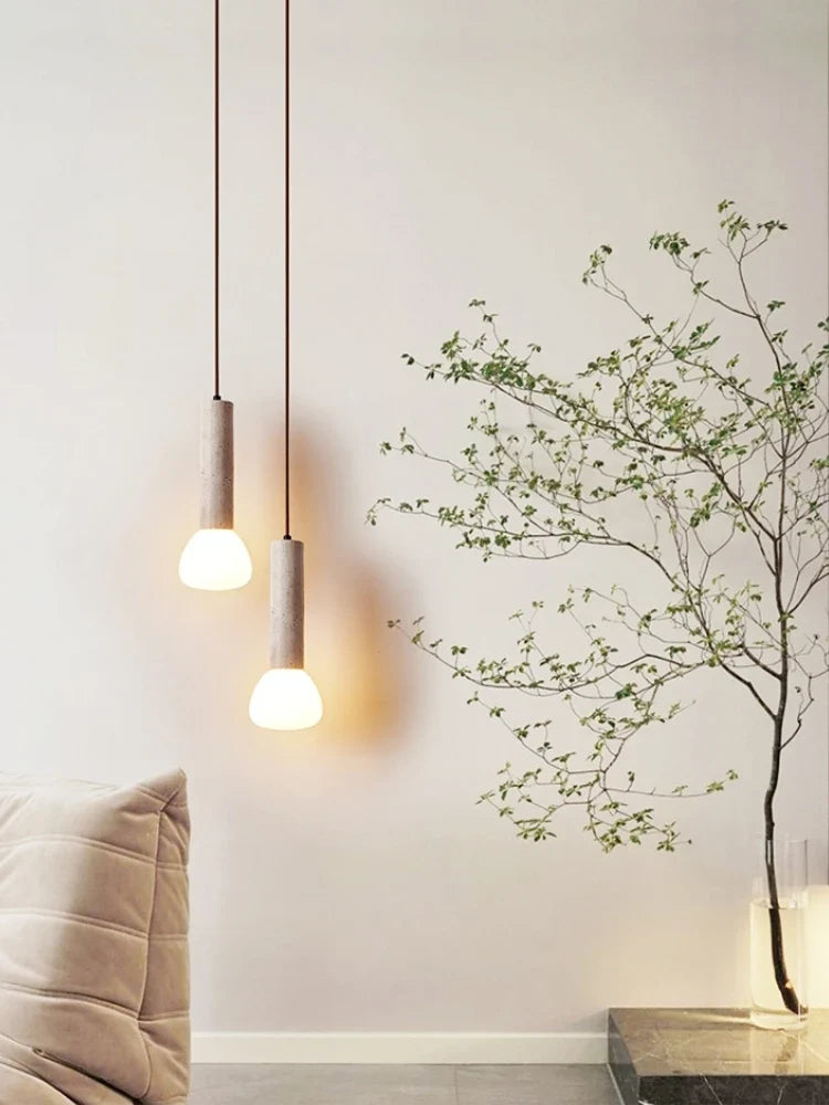Creative stone chandelier for elegant interior lighting