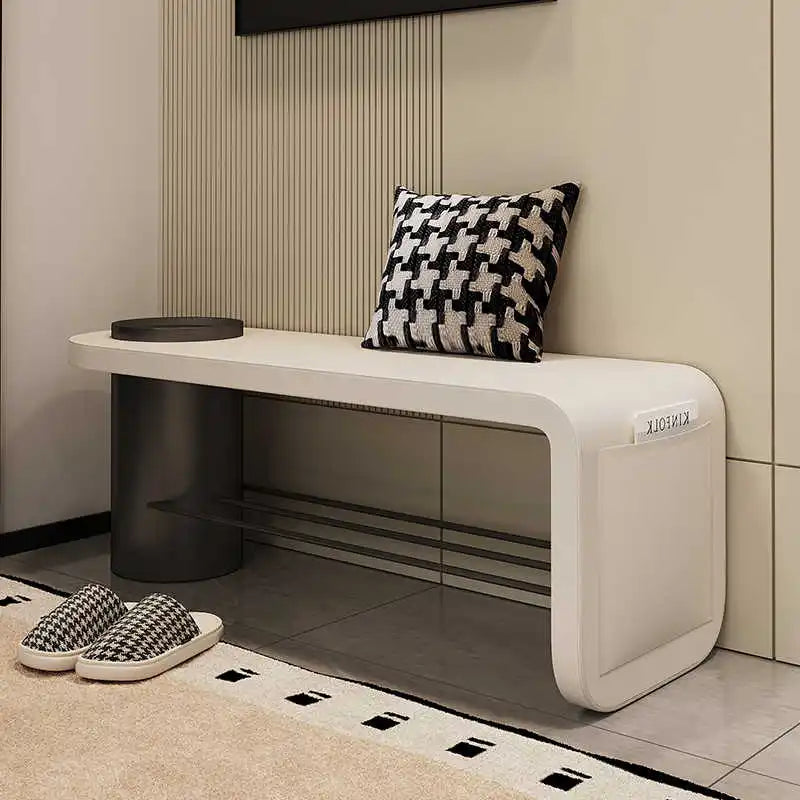 Multifunction storage bench for footwear and other objects - view 3