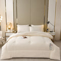 Cotton Comforter Duvet Insert - Quilted White Comforters Queen Size, All Season Down Alternative Queen Size Bedding Comforter - 1 / 150X200cm