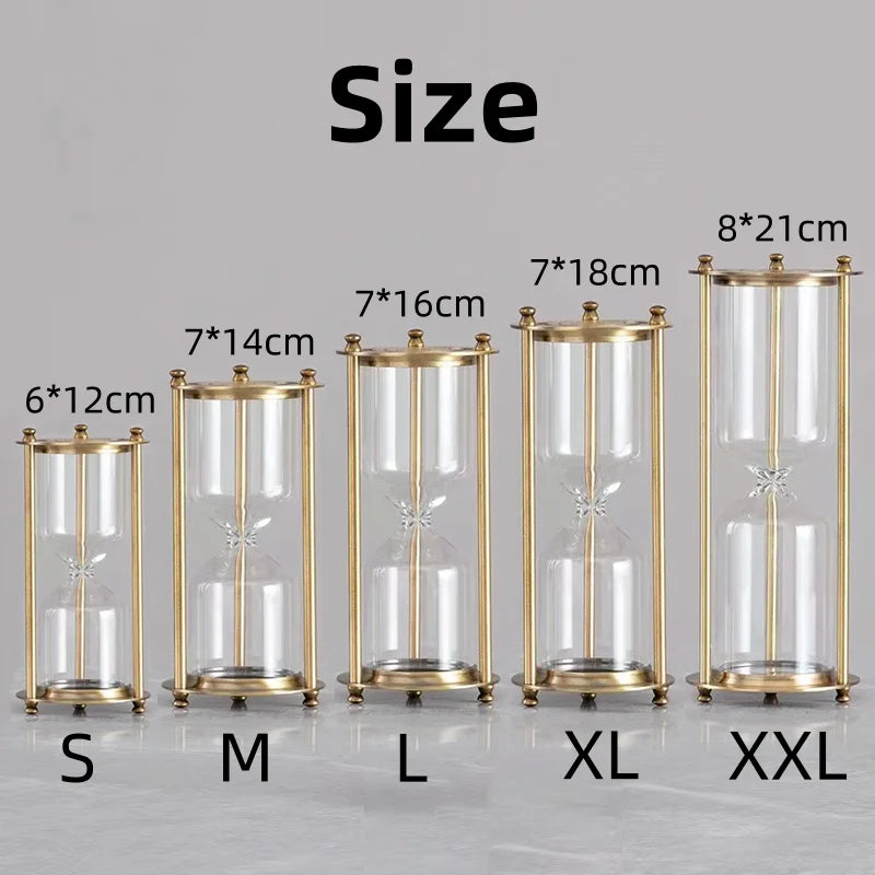 Vintage glass hourglass bottle creative decoration for home - view 2