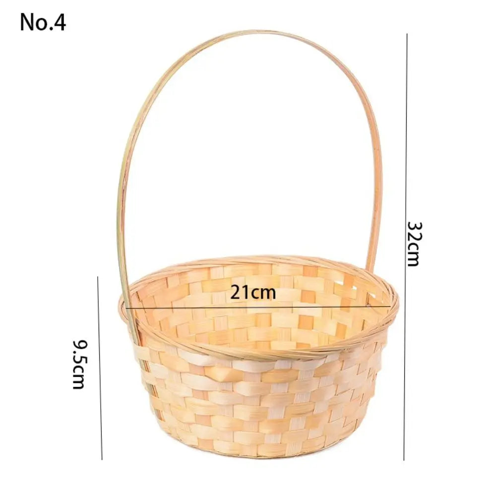 Multifunction Rattan Hand-made storage basket for kitchen or flowers - N°4