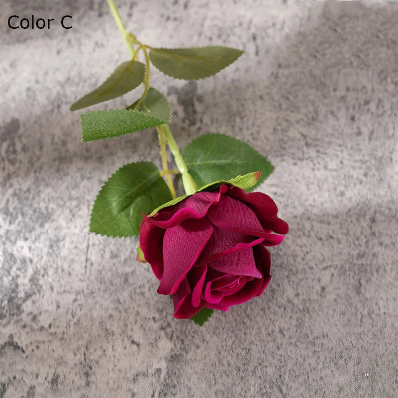 Bouquet of artificial silk flowers for wedding and decoration - C