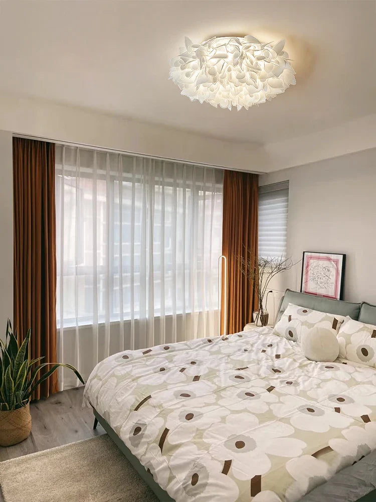 Creative acrylic ceiling with modern decorative design petals - view 5