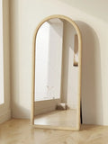 Full length mirror modern simple with original frame and HD - Beige / 80x180cm