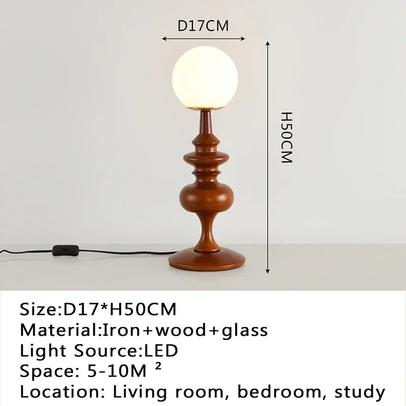 Modern desk lamp, retro creative living room, study room, villa, hotel bedroom, interior decoration, glossy LED bedside lamp - Style  J / US Plug