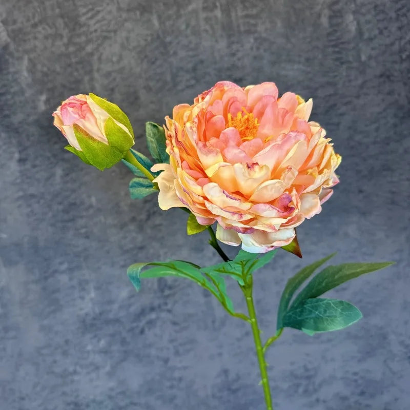 Retro peony silk flowers for wedding decoration party accessories - Pink