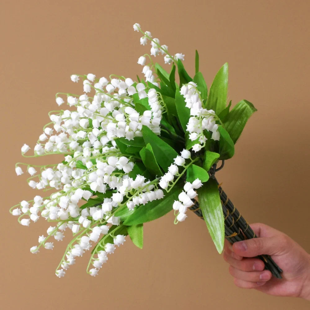 10 white artificial plants for wedding decoration - view 6