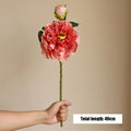 Large artificial peony flowers for elegant decoration - Dark Pink