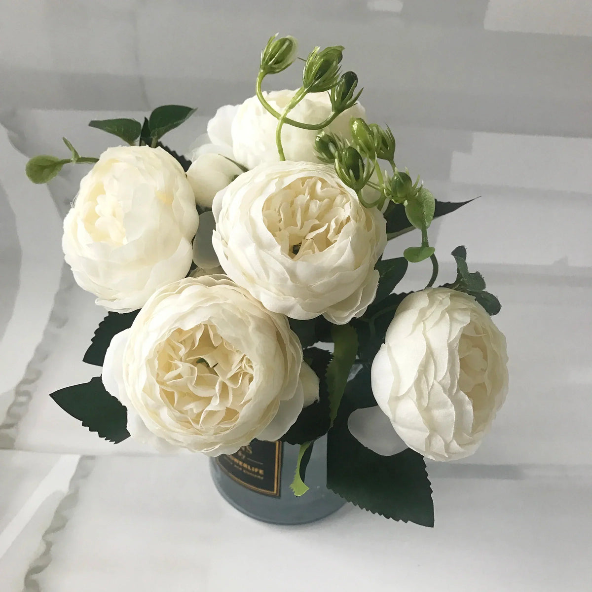 Bouquet of artificial peonies for interior wedding decoration - 3