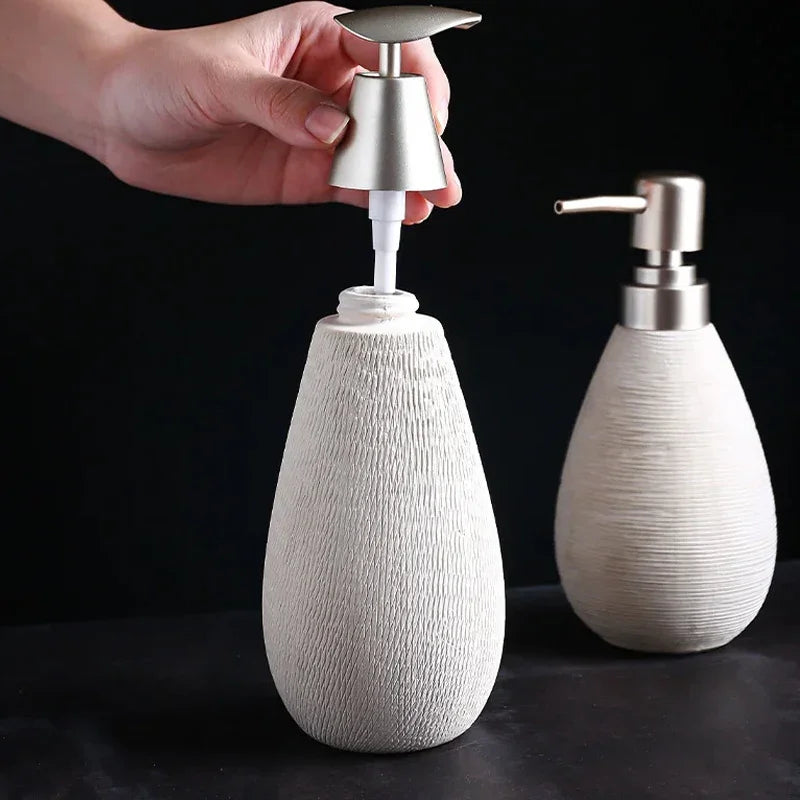Ceramic bottle disinfectant hands lotion soap decoration bathroom - view 5