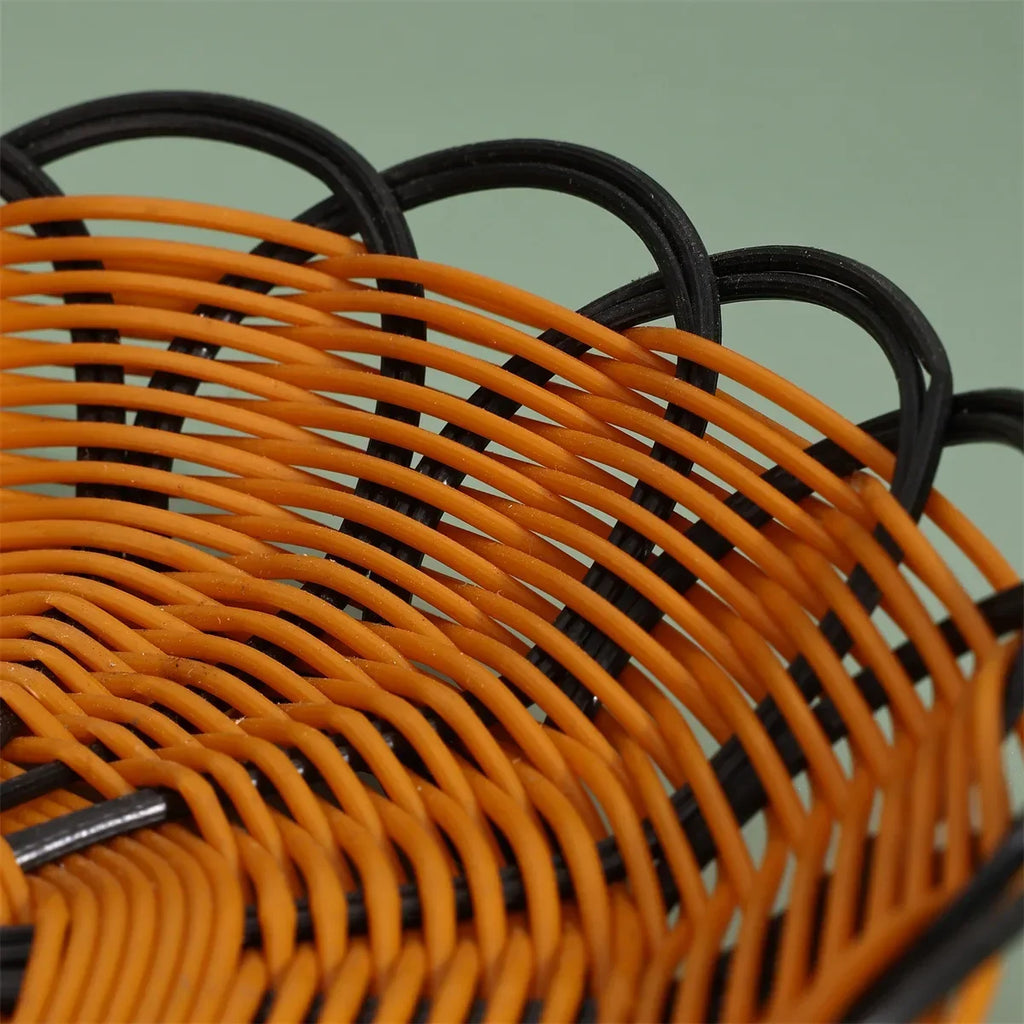 Woven rattan basket for fruit and food at home - view 2