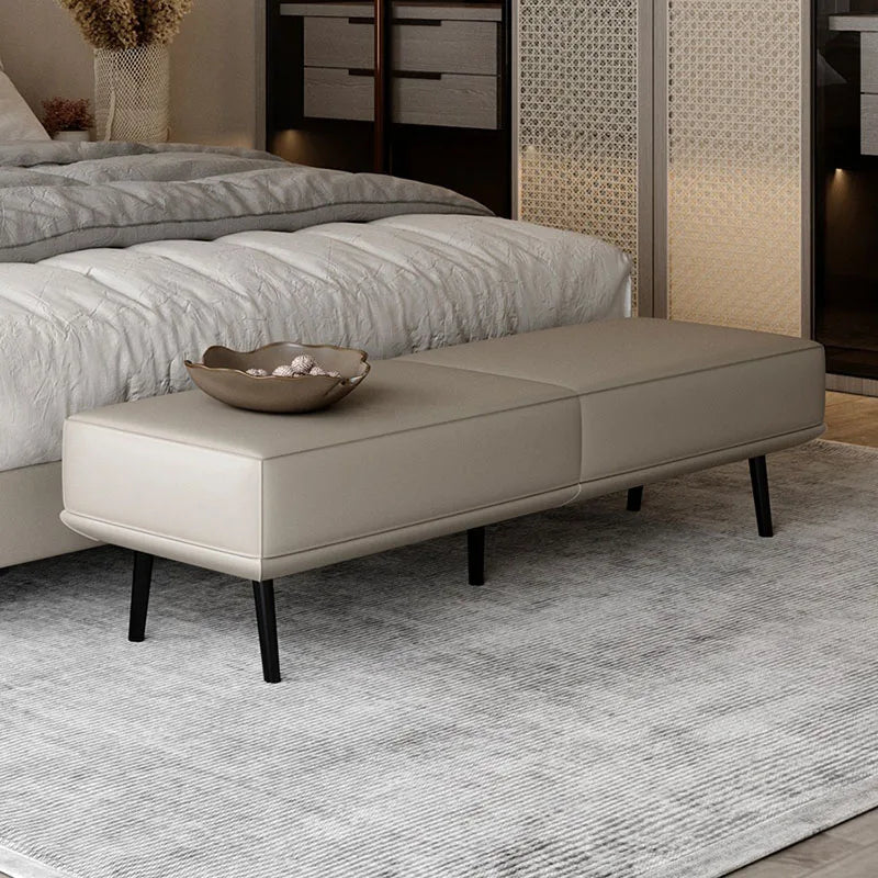 Nordic luxury upholstered stool trendy and comfortable - view 2